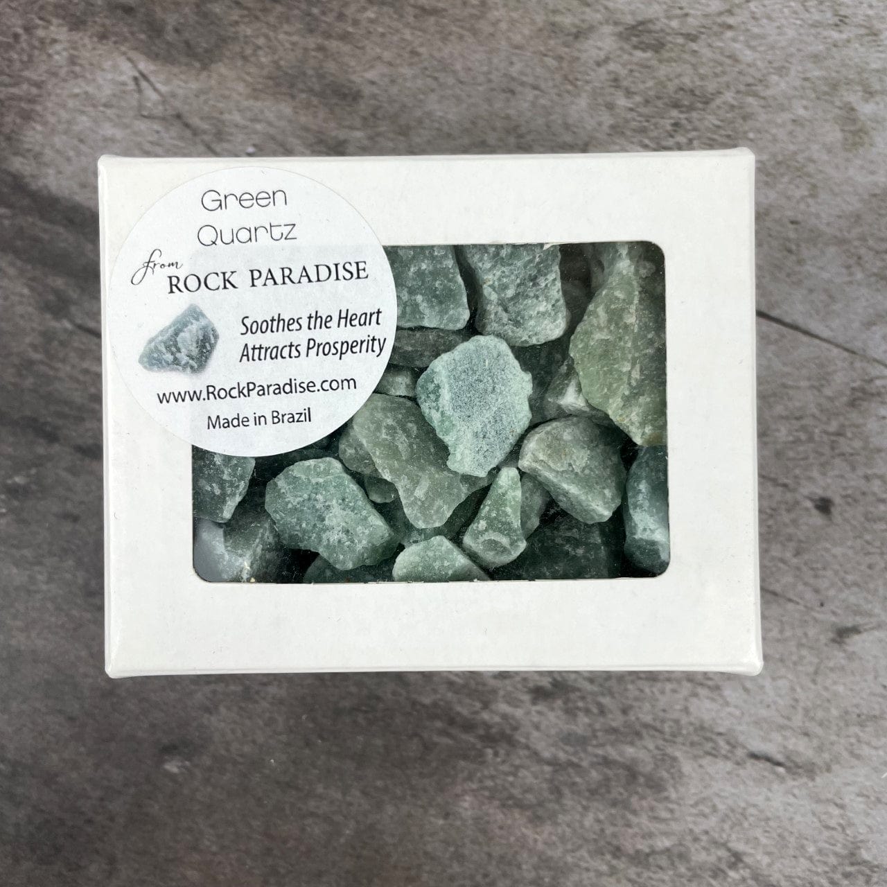 Green Quartz Chubbie Box of Stones