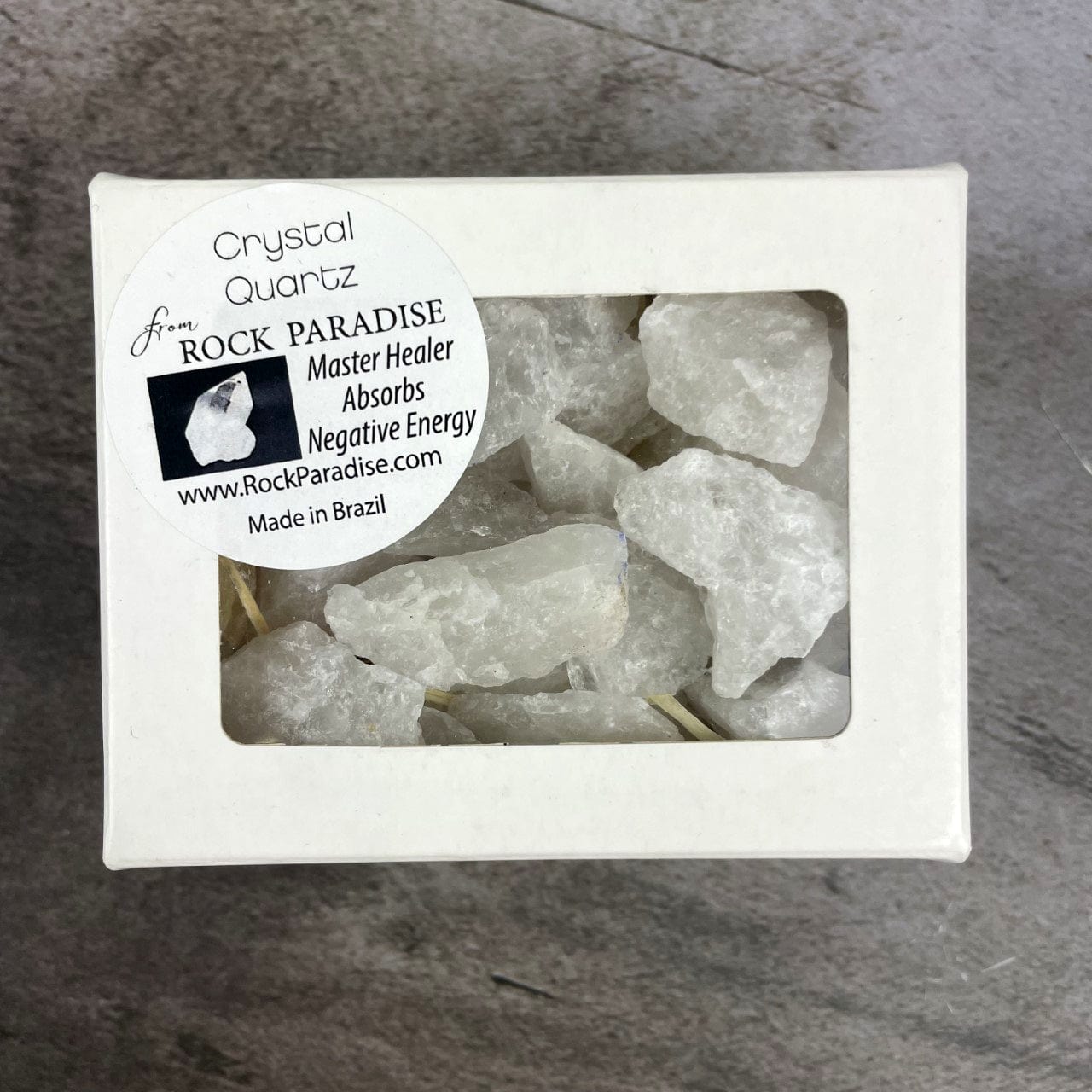 Crystal Quartz Chubbie Box of Stones