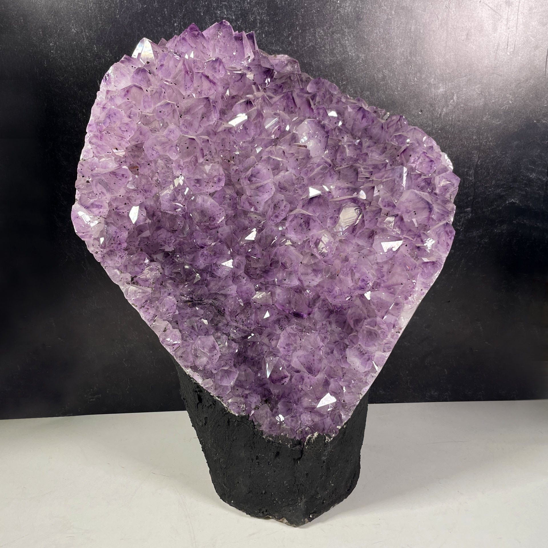 Amethyst Crystal Cluster  - Large Cut Base