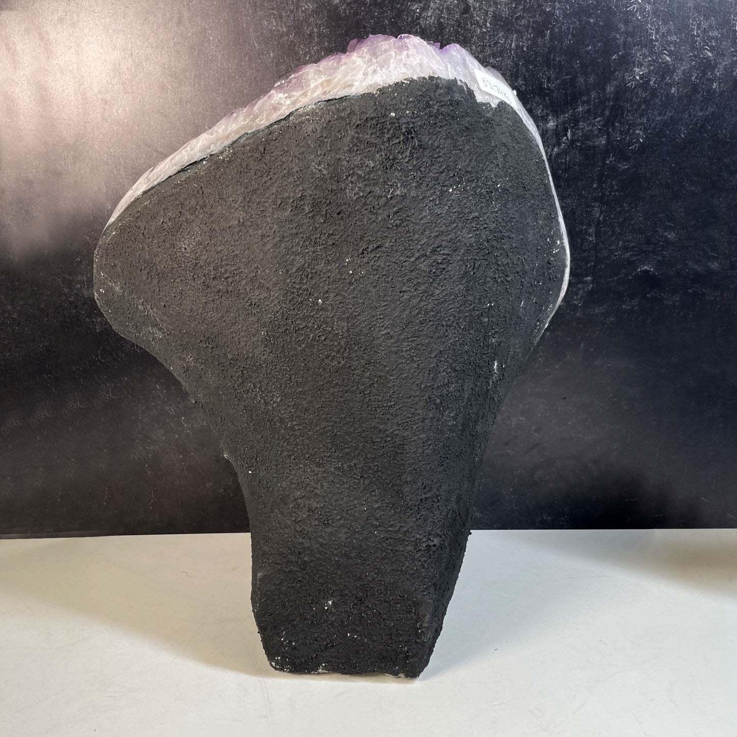 Amethyst Crystal Cluster  - Large Cut Base back side