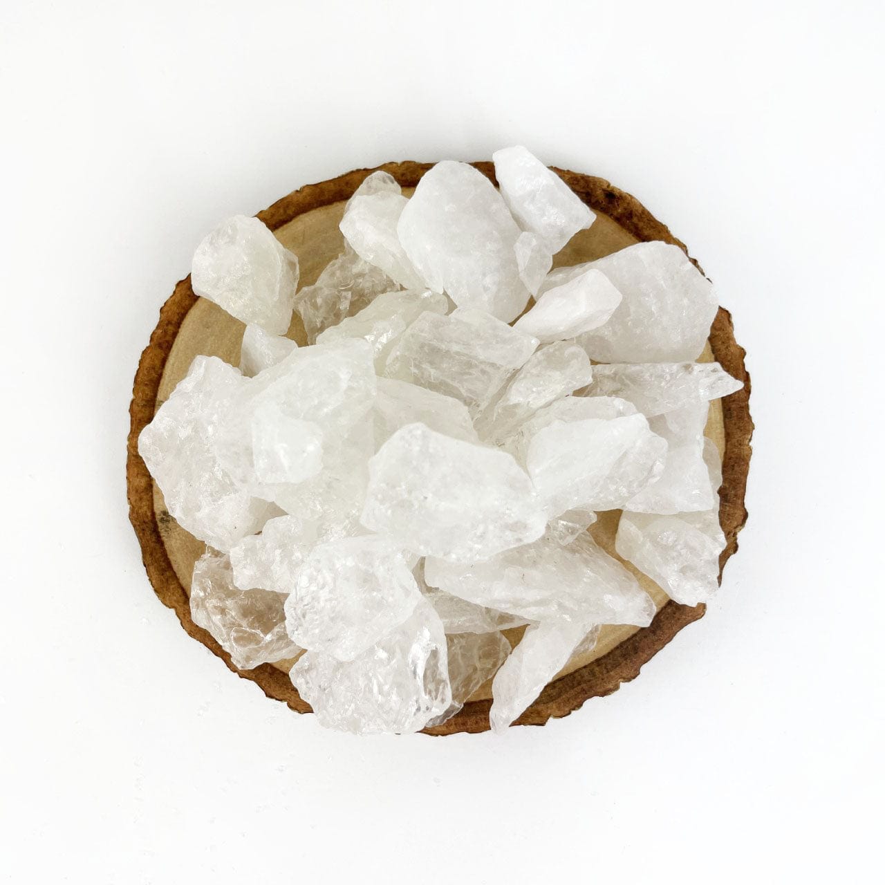 Crystal Quartz Stones in a pile