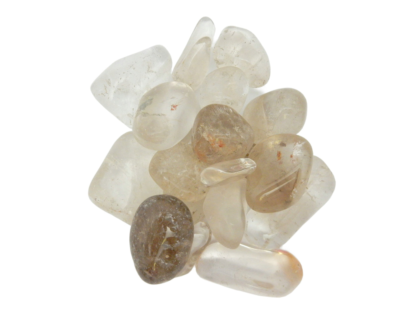 Smokey Quartz Tumbled Gemstones light brown in color